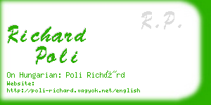 richard poli business card